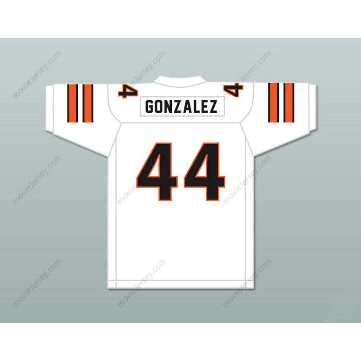 CUSTOM ANY Name Number TONY GONZALEZ 44 HUNTINGTON BEACH HIGH SCHOOL OILERS WHITE FOOTBALL JERSEY Top Stitched S-6XL
