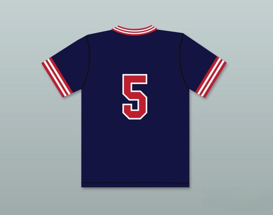 Custom Any Name Number ARNOLD NIXON 5 PIONEERS AWAY BASEBALL JERSEY HARDBALL SITCOM Top Stitched S-6XL