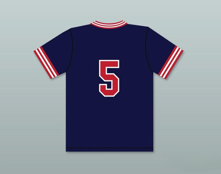 Custom Any Name Number ARNOLD NIXON 5 PIONEERS AWAY BASEBALL JERSEY HARDBALL SITCOM Top Stitched S-6XL