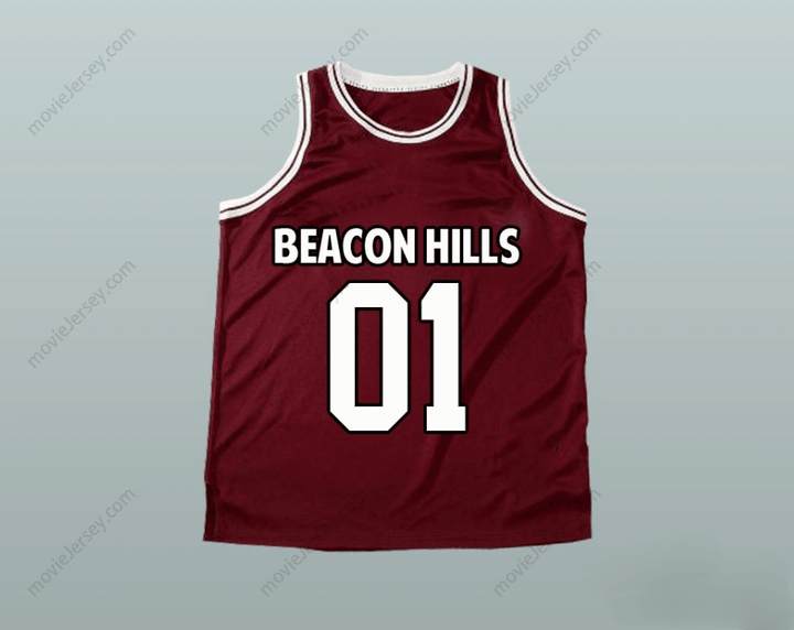 CUSTOM ANY Name Number PETER HALE 01 BEACON HILLS BASKETBALL JERSEY TEEN WOLF Top Stitched S-6XL