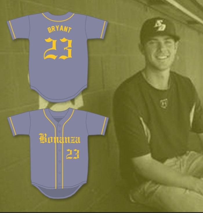 Custom Any Name Number KRIS BRYANT 23 BONANZA HIGH SCHOOL   GRAY BASEBALL JERSEY 2 Top Stitched S-6XL