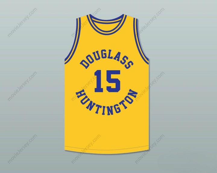 CUSTOM ANY Name Number HAL GREER 15 FREDERICK DOUGLASS JUNIOR AND SENIOR HIGH SCHOOL TIGERS YELLOW GOLD BASKETBALL JERSEY 1 Top Stitched S-6XL