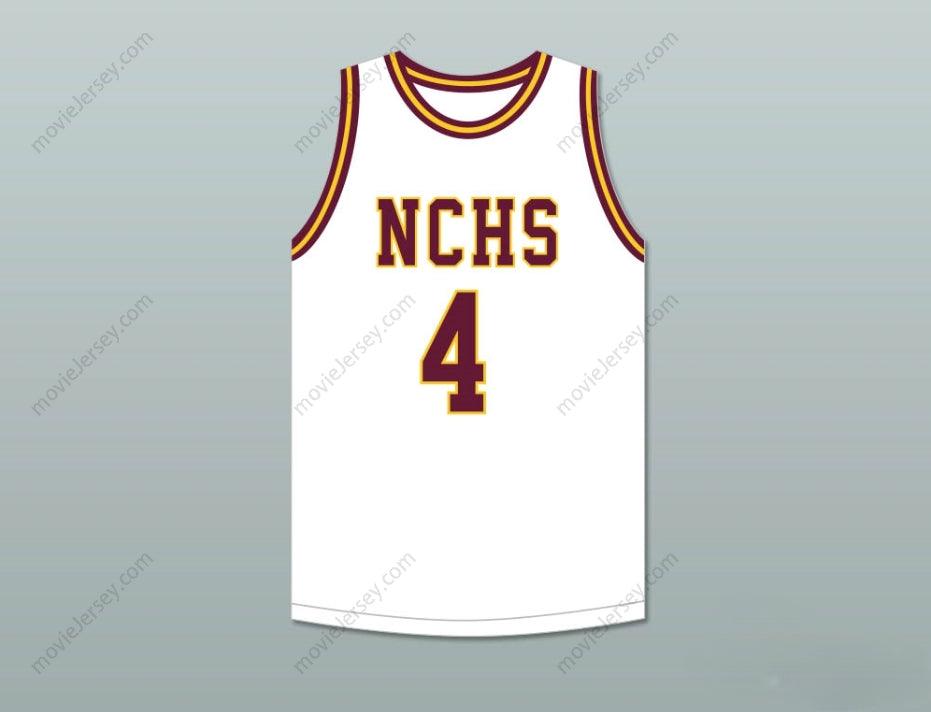CUSTOM ANY Name Number JOE DUMARS 4  CENTRAL HIGH SCHOOL CHIEFS WHITE BASKETBALL JERSEY 2 Top Stitched S-6XL