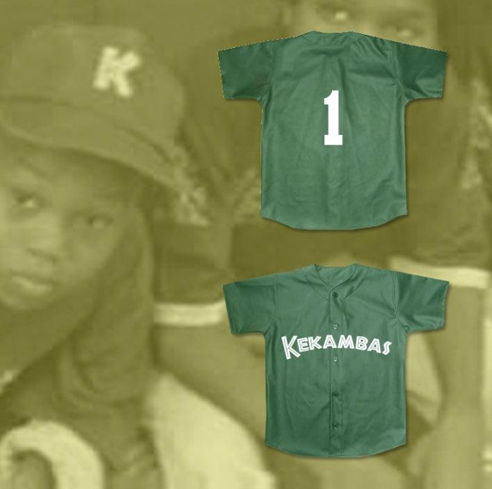Custom Any Name Number JARIUS 'G-BABY' EVANS 1 KEKAMBAS BASEBALL JERSEY HARDBALL DARK GREEN Top Stitched S-6XL