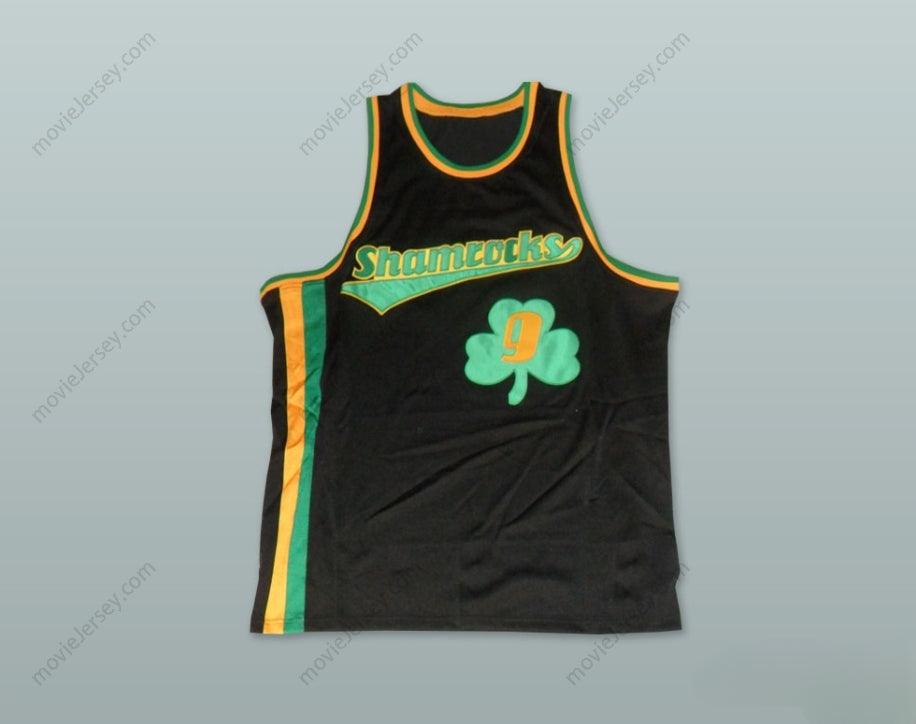 CUSTOM ANY Name Number 1972 RUCKER PARK SHAMROCKS 9 BLACK BASKETBALL JERSEY Top Stitched S-6XL