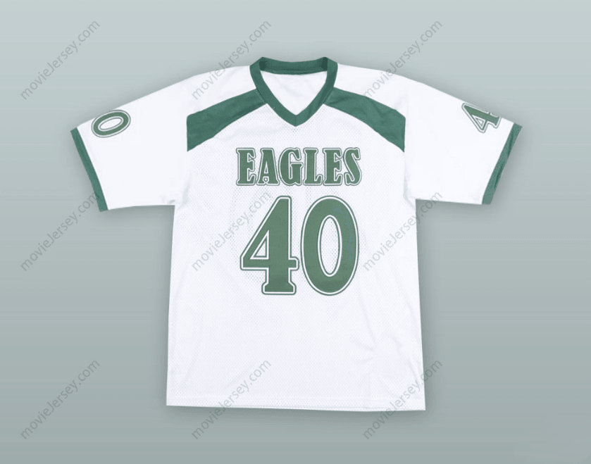 CUSTOM ANY Name Number BRAXTON MILLER 40  HIGH SCHOOL WHITE FOOTBALL JERSEY Top Stitched S-6XL