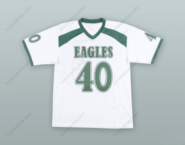CUSTOM ANY Name Number BRAXTON MILLER 40  HIGH SCHOOL WHITE FOOTBALL JERSEY Top Stitched S-6XL