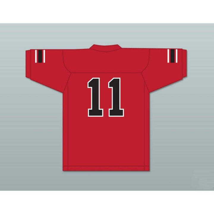 CUSTOM ANY Name Number CHAD KELLY 11 EMCC LIONS FOOTBALL JERSEY INCLUDES PATCHES Top Stitched S-6XL