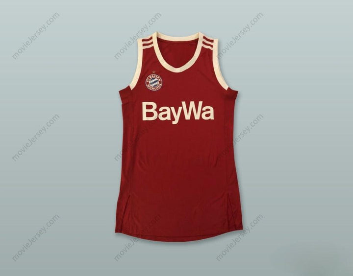 CUSTOM ANY Name Number BAYERN MUNICH RED BASKETBALL JERSEY Top Stitched S-6XL