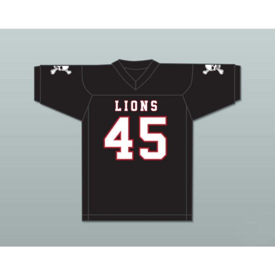 CUSTOM ANY Name Number CALEB GRANT 45 EMCC LIONS FOOTBALL JERSEY INCLUDES PATCHES Top Stitched S-6XL