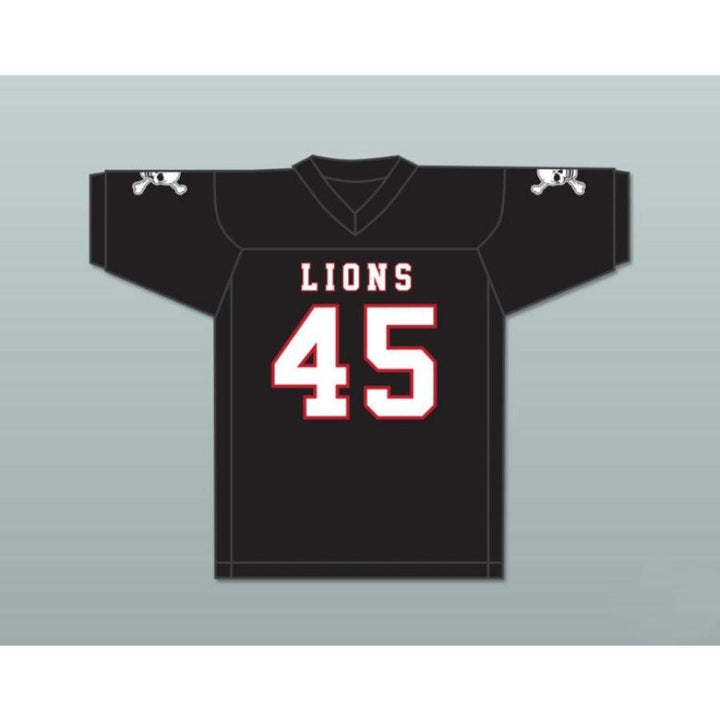 CUSTOM ANY Name Number CALEB GRANT 45 EMCC LIONS FOOTBALL JERSEY INCLUDES PATCHES Top Stitched S-6XL