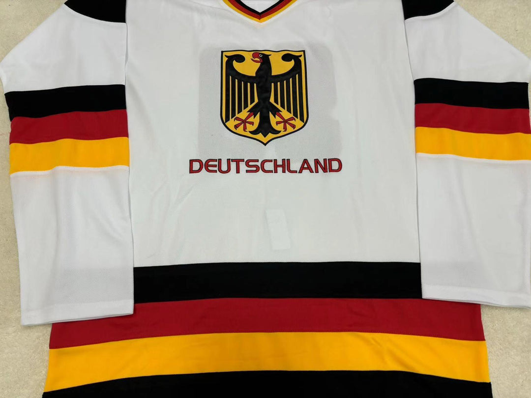 Custom Any Name Number GERMANY NATIONAL TEAM HOCKEY JERSEY Stitched Top Stitched S-6XL