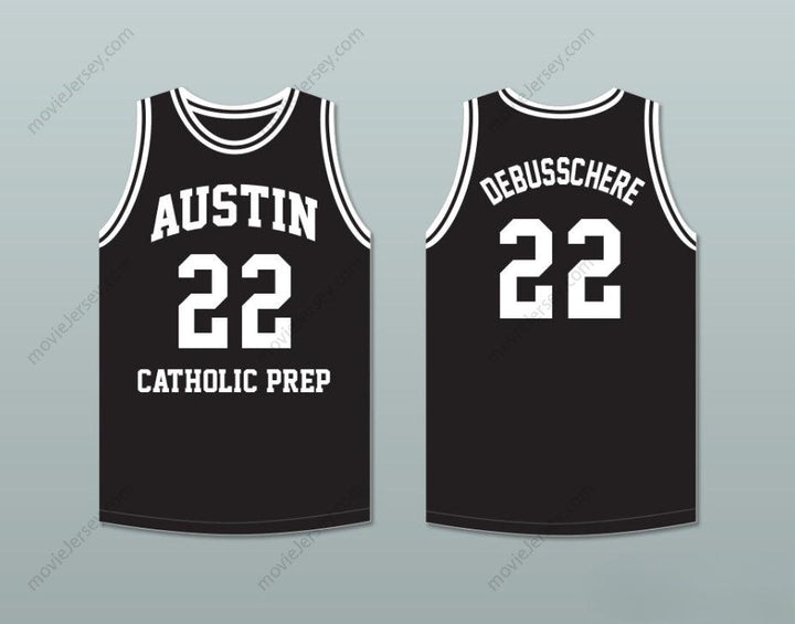 CUSTOM ANY Name Number DAVE DEBUSSCHERE 22 AUSTIN CATHOLIC PREPARATORY SCHOOL FRIARS BLACK BASKETBALL JERSEY Top Stitched S-6XL