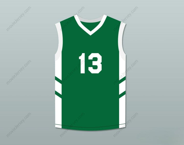 CUSTOM ANY Name Number DOUG CHRISTIE 13 GREEN BASKETBALL JERSEY DENNIS RODMAN'S BIG BANG IN PYONGYANG Top Stitched S-6XL