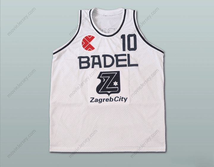 CUSTOM ANY Name Number DRAZEN PETROVIC KK CIBONA WHITE BASKETBALL JERSEY Top Stitched S-6XL
