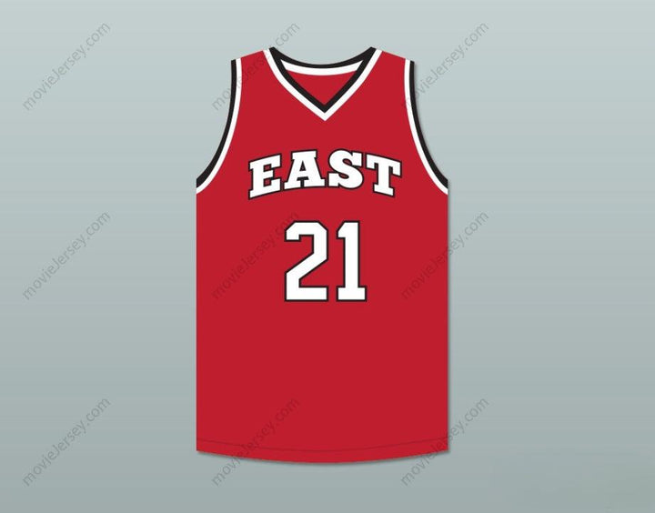 CUSTOM ANY Name Number JACK BOLTON 21 EAST HIGH SCHOOL WILDCATS RED BASKETBALL JERSEY Top Stitched S-6XL