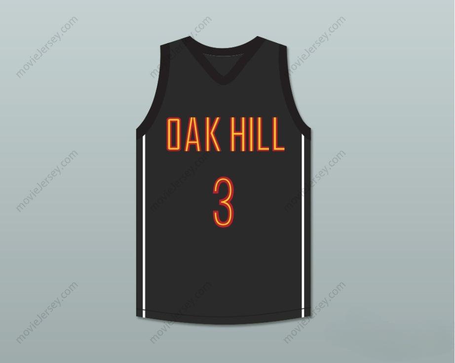 CUSTOM ANY Name Number BRANDON JENNINGS 3 OAK HILL ACADEMY BLACK BASKETBALL JERSEY Top Stitched S-6XL