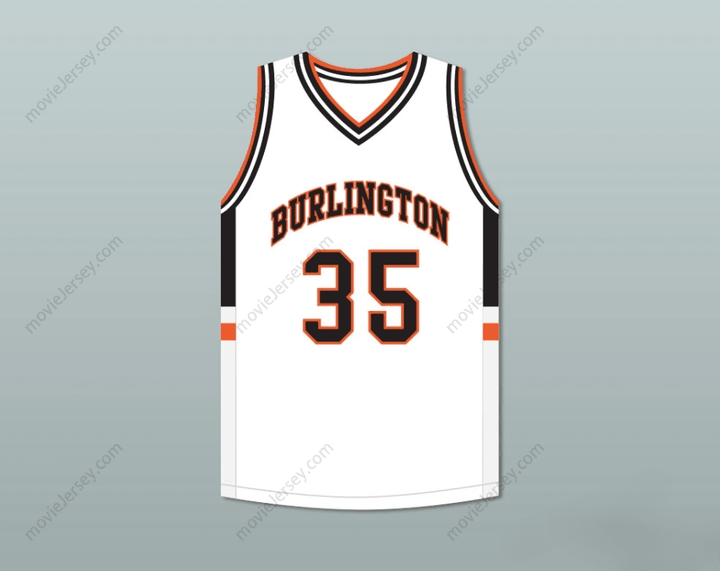 CUSTOM ANY Name Number TONY ROMO 35 BURLINGTON HIGH SCHOOL DEMONS WHITE BASKETBALL JERSEY Top Stitched S-6XL