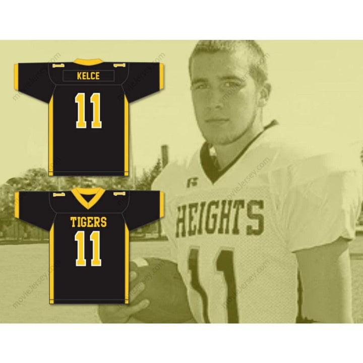 CUSTOM ANY Name Number CUSTOM HEIGHTS TRAVIS KELCE 11 HIGH SCHOOL TIGERS Football Jersey Top Stitched S-6XL