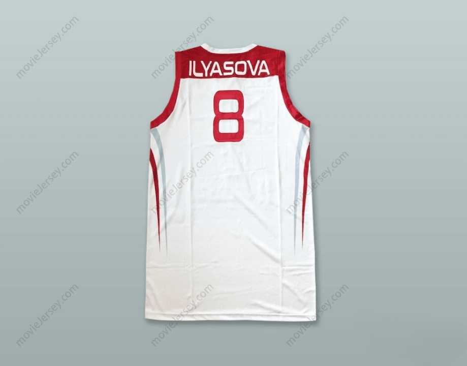 CUSTOM ANY Name Number ERSAN ILYASOVA 8 TURKEY WHITE BASKETBALL JERSEY Top Stitched S-6XL