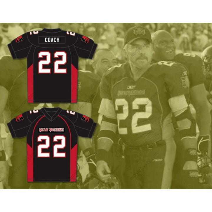 CUSTOM ANY Name Number BURT REYNOLDS 22 COACH NATE SCARBOROUGH MEAN MACHINE CONVICTS Football Jersey Top Stitched S-6XL