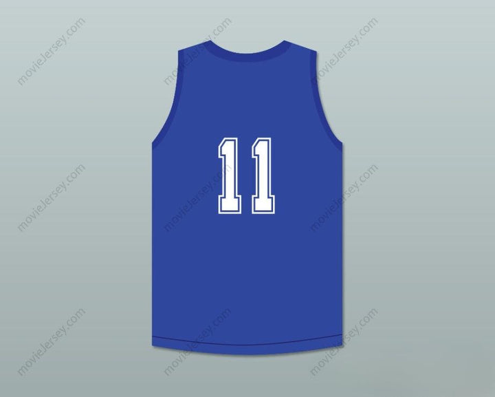 CUSTOM ANY Name Number WALTER 11 CLEAN SWEEP BLUE BASKETBALL JERSEY SLAM DUNK ERNEST Top Stitched S-6XL