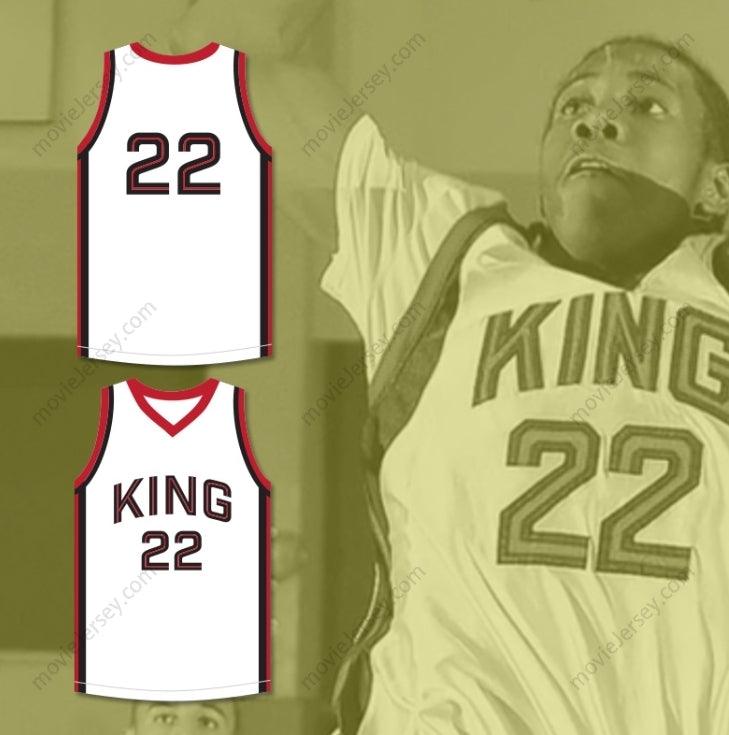 CUSTOM ANY Name Number KAWHI LEONARD 22 MARTIN LUTHER KING HIGH SCHOOL  WHITE BASKETBALL JERSEY 7 Top Stitched S-6XL