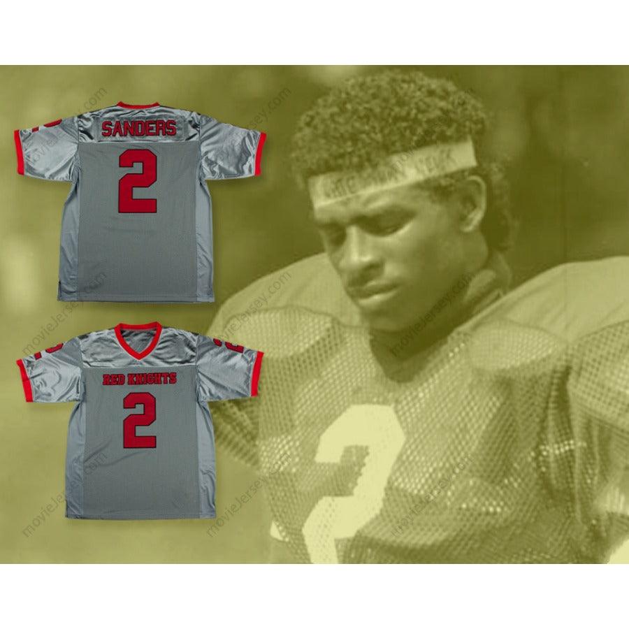 CUSTOM ANY Name Number DEION SANDERS 2 NORTH FORT MYERS HIGH SCHOOL RED KNIGHTS FOOTBALL JERSEY Top Stitched S-6XL