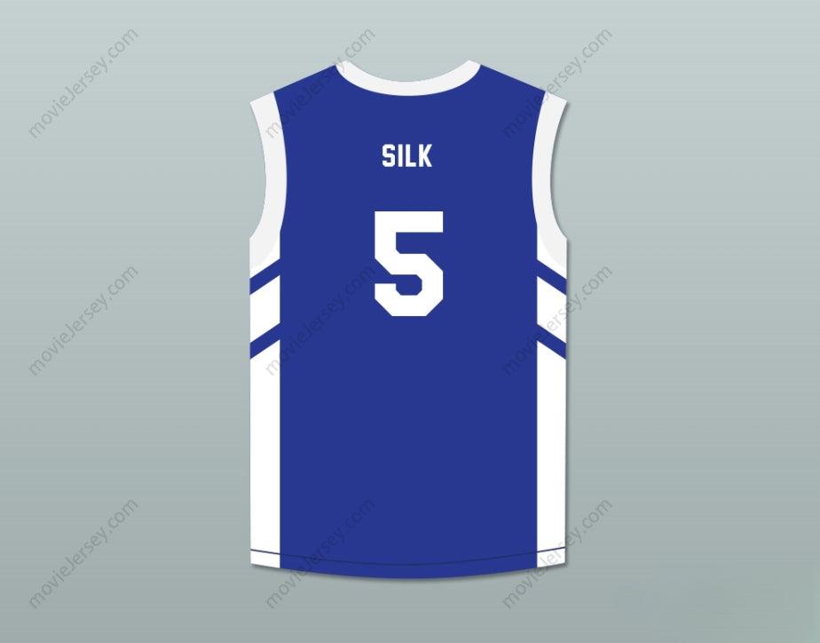 CUSTOM ANY Name Number ANDRE 'SILK' POOL 5 BLUE BASKETBALL JERSEY DENNIS RODMAN'S BIG BANG IN PYONGYANG Top Stitched S-6XL