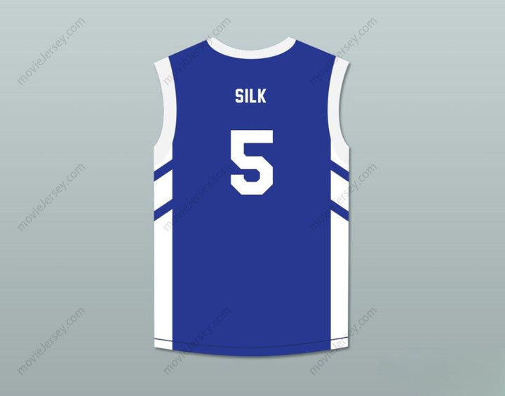 CUSTOM ANY Name Number ANDRE 'SILK' POOL 5 BLUE BASKETBALL JERSEY DENNIS RODMAN'S BIG BANG IN PYONGYANG Top Stitched S-6XL