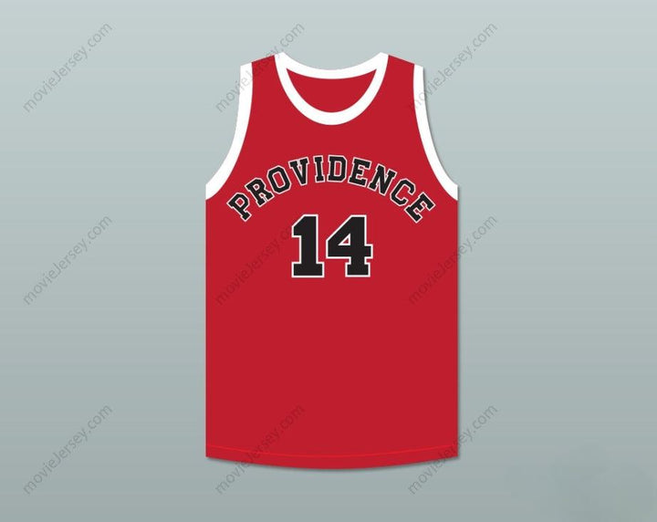 CUSTOM ANY Name Number GEORGE NOSTRAND 14 PROVIDENCE STEAMROLLERS RED BASKETBALL JERSEY 2 Top Stitched S-6XL