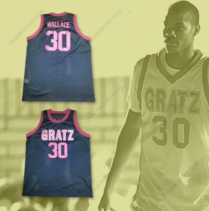 CUSTOM ANY Name Number RASHEED WALLACE 30 SIMON GRATZ HIGH SCHOOL BASKETBALL JERSEY Top Stitched S-6XL