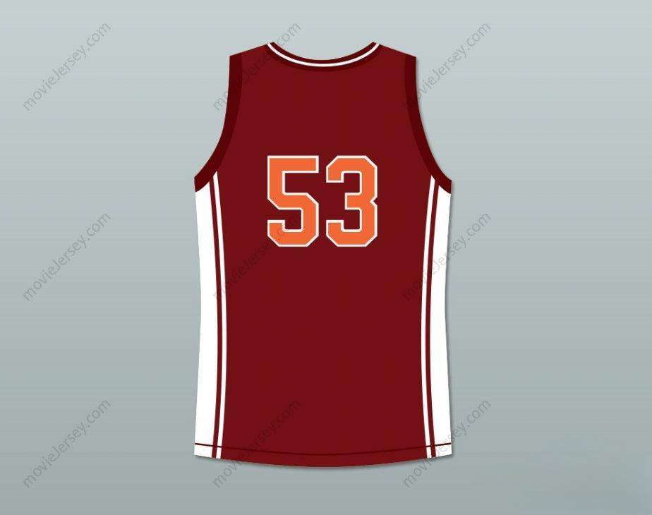CUSTOM ANY Name Number JUNIOR BATTLE 53 RICHMOND OILERS HOME BASKETBALL JERSEY COACH Top Stitched S-6XL
