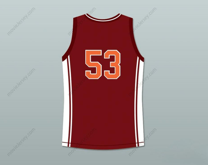 CUSTOM ANY Name Number JUNIOR BATTLE 53 RICHMOND OILERS HOME BASKETBALL JERSEY COACH Top Stitched S-6XL