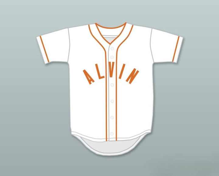 Custom Any Name Number NOLAN RYAN 34 ALVIN HIGH SCHOOL YELLOWJACKETS WHITE BASEBALL JERSEY 1 Top Stitched S-6XL