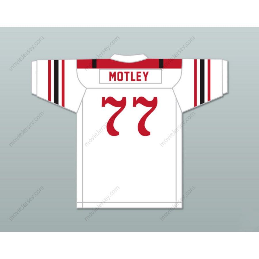 CUSTOM ANY Name Number MARION MOTLEY 77 CANTON MCKINLEY HIGH SCHOOL PUPS WHITE Football Jersey Top Stitched S-6XL