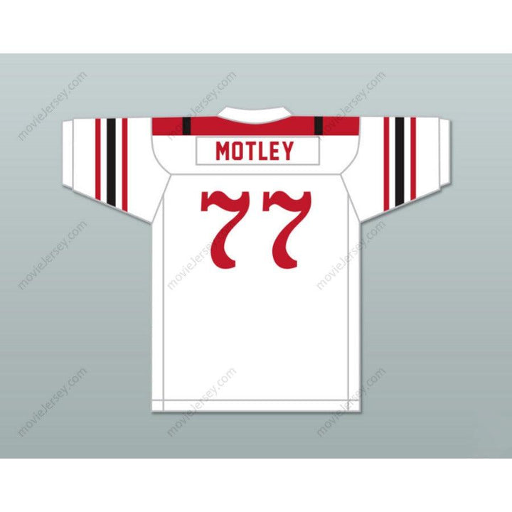 CUSTOM ANY Name Number MARION MOTLEY 77 CANTON MCKINLEY HIGH SCHOOL PUPS WHITE Football Jersey Top Stitched S-6XL