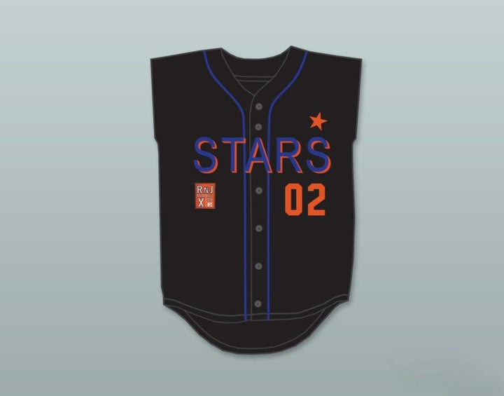 Custom Any Name Number VANILLA ICE 02 STARS SOFTBALL JERSEY 10TH ANNUAL ROCK 'N JOCK SOFTBALL CHALLENGE 1999 Top Stitched S-6XL