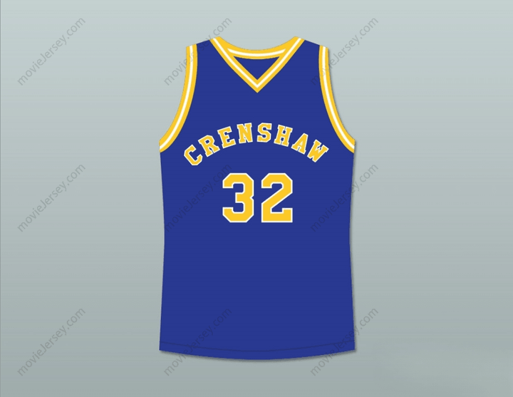 CUSTOM ANY Name Number MONICA WRIGHT 32 CRENSHAW HIGH SCHOOL BLUE BASKETBALL JERSEY LOVE AND BASKETBALL Top Stitched S-6XL