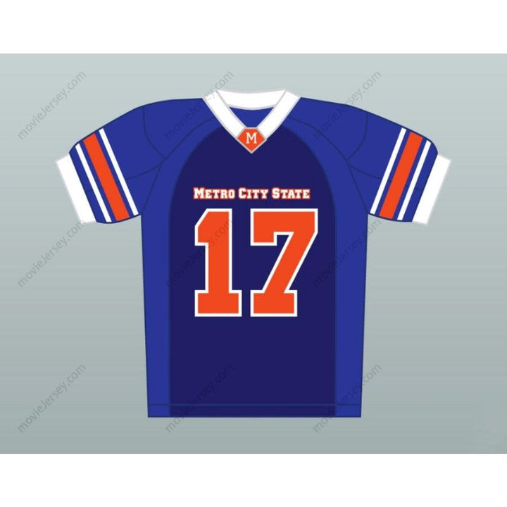 CUSTOM ANY Name Number CHANNING TATUM BRAD MCQUAID 17 METRO CITY STATE STATESMEN FOOTBALL JERSEY Top Stitched S-6XL