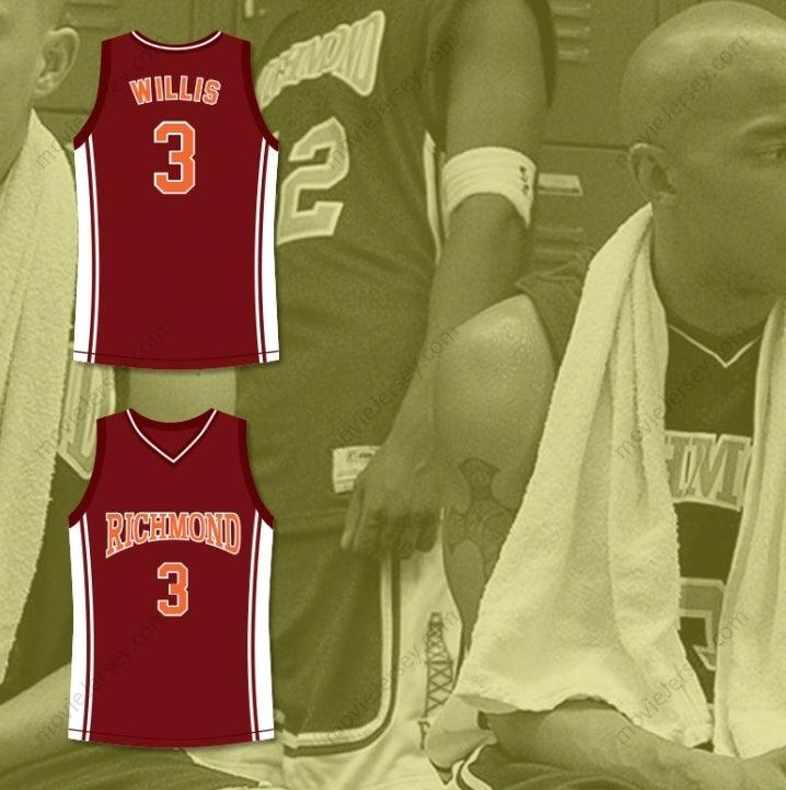 CUSTOM ANY Name Number ANTWON TANNER JARON 'WORM' WILLIS 3 RICHMOND OILERS HOME BASKETBALL JERSEY COACH CARTER Top Stitched S-6XL