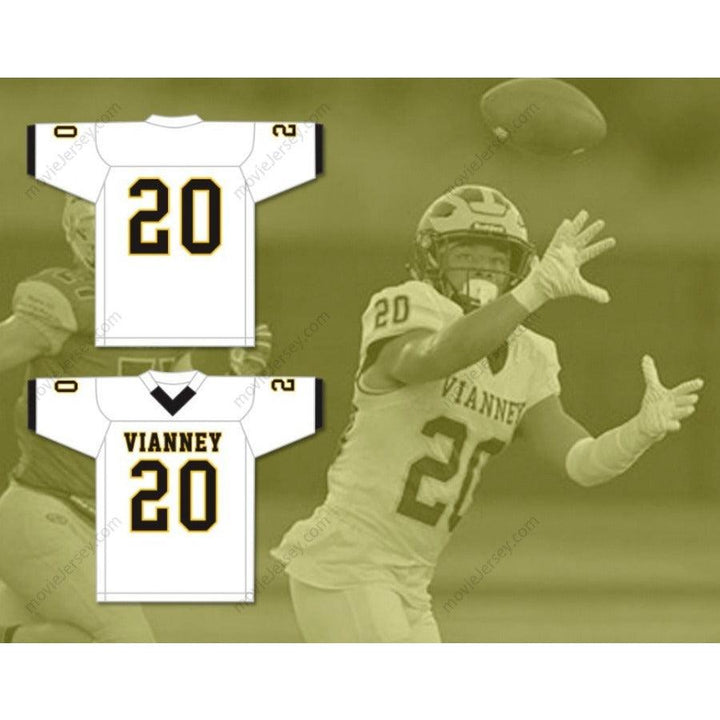 CUSTOM ANY Name Number KYREN WILLIAMS 20 ST. JOHN VIANNEY HIGH SCHOOL GRIFFINS Football Jersey Top Stitched S-6XL