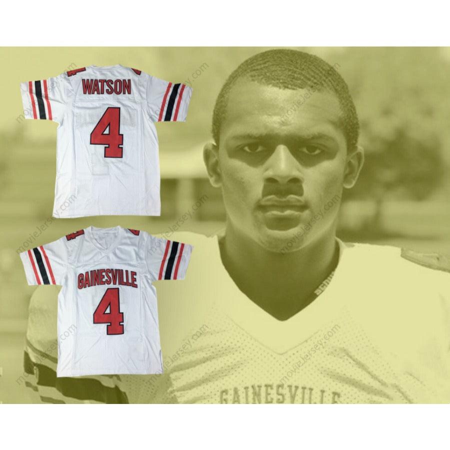 CUSTOM ANY Name Number DESHAUN WATSON 4 GAINESVILLE HIGH SCHOOL RED ELEPHANTS FOOTBALL JERSEY Top Stitched S-6XL