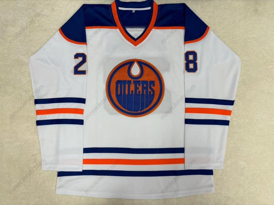 Custom Any Name Number WHA 1978-79 EDMONTON OILERS DAVE DRYDEN 28 HOME HOCKEY JERSEY Top Stitched S-6XL
