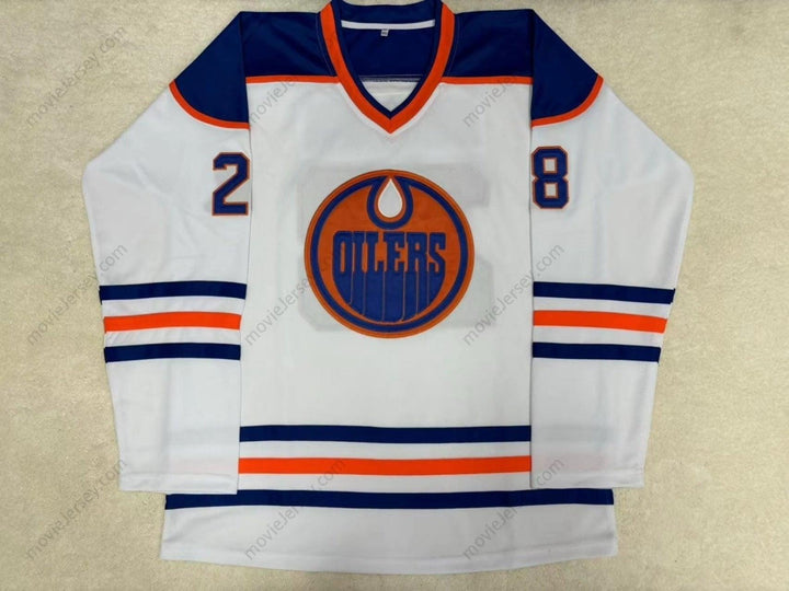 Custom Any Name Number WHA 1978-79 EDMONTON OILERS DAVE DRYDEN 28 HOME HOCKEY JERSEY Top Stitched S-6XL