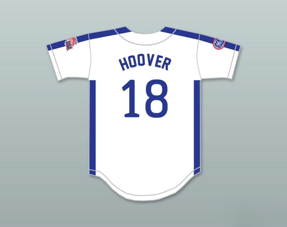 Custom Any Name Number JOHN HOOVER 18 1984 USA TEAM WHITE BUTTON DOWN BASEBALL JERSEY Top Stitched S-6XL