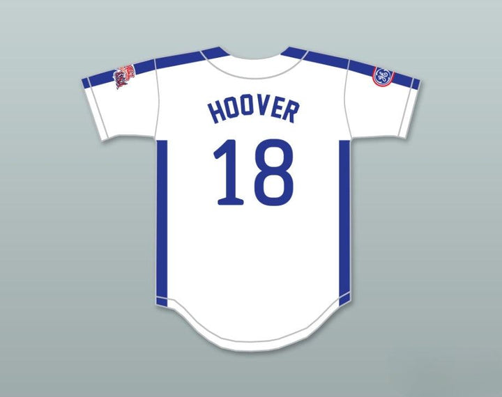 Custom Any Name Number JOHN HOOVER 18 1984 USA TEAM WHITE BUTTON DOWN BASEBALL JERSEY Top Stitched S-6XL