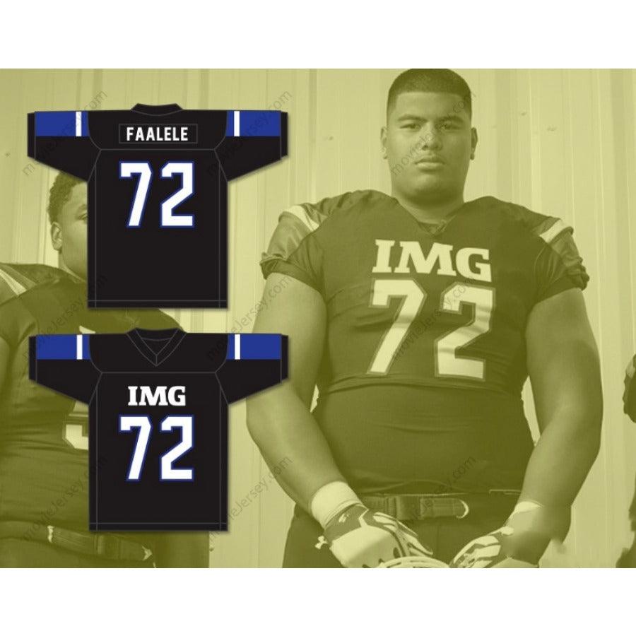 CUSTOM ANY Name Number DANIEL FAALELE 72 IMG ACADEMY Football Jersey Top Stitched S-6XL