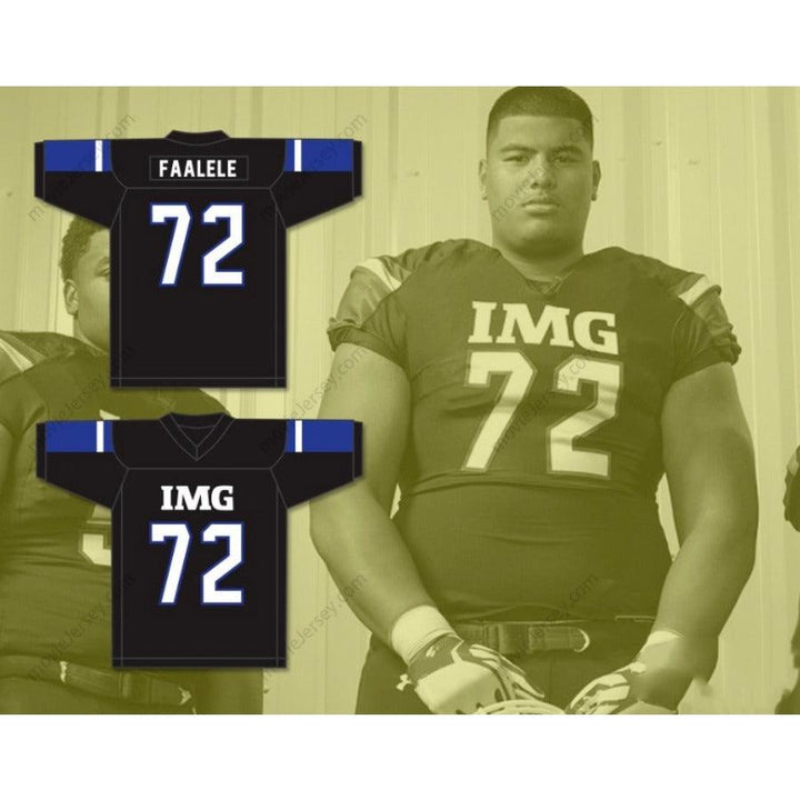 CUSTOM ANY Name Number DANIEL FAALELE 72 IMG ACADEMY Football Jersey Top Stitched S-6XL