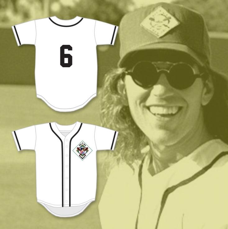 Custom Any Name Number KIP WINGER 6 SALAMANDERS BASEBALL JERSEY 1ST ANNUAL ROCK N' JOCK DIAMOND DERBY 1990 Top Stitched S-6XL